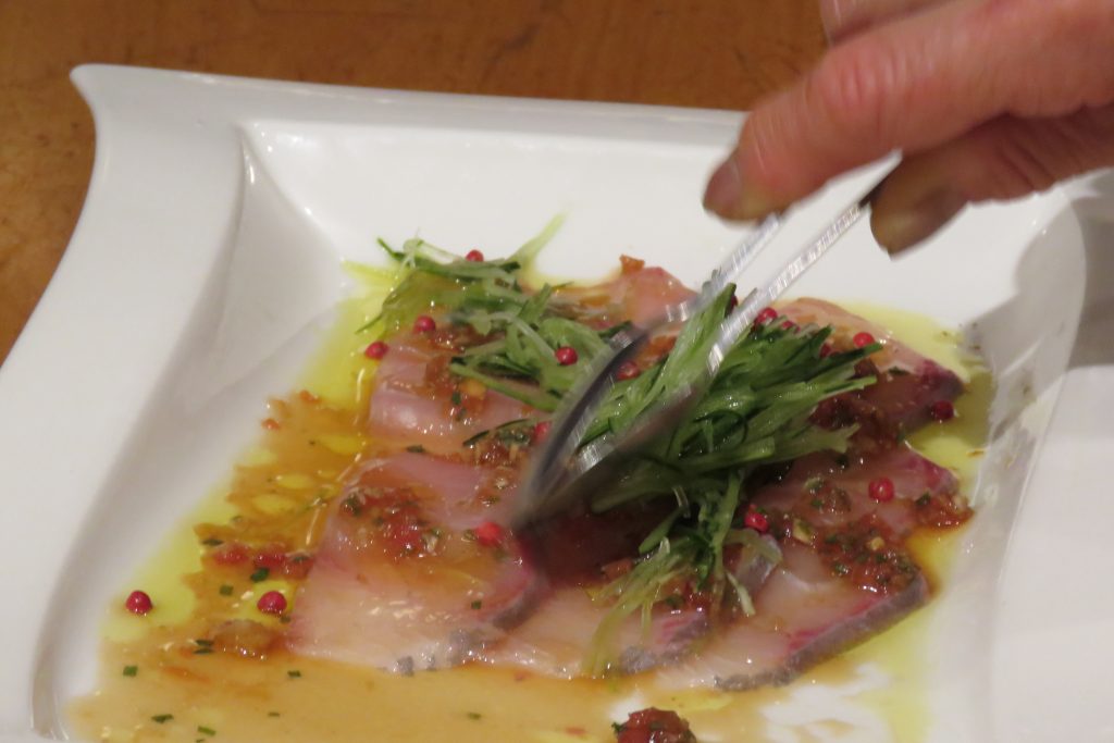 ヒラマサのカルパッチョ