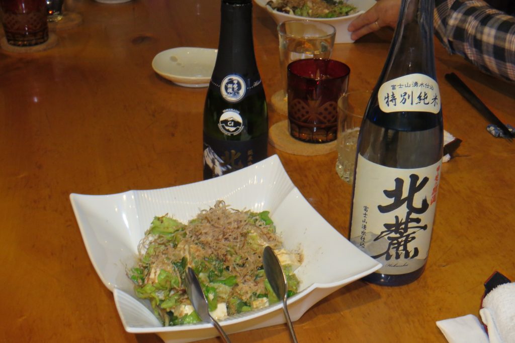 豆腐ときゅうりのピリ辛和え